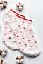 Set of 6 White Polka Dot Women's Socks - Soft Cotton - 2