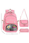 Transparent Luxury Primary-Secondary School Twill 3-Piece Set Bag with Toys, Thermal Lunch Bag and Pen Holder - 3