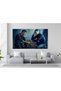 50x100 cm / 20x40 Inch Gallery Wrapped Canvas | Messi vs Ronaldo Chess Wall Art | GOAT Battle Football Poster | HD 250GSM Cotton Canvas Ready to Hang - 2