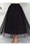 Stylish Tulle Skirt with Lining - 3