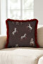 Exotic Zebra Pattern Safari Fringe Pillowcase - Animal Themed Bohemian Tassel Throw Pillow Cover - 5