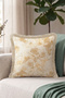Rose Pattern Floral Fringe Pillowcase - Elegant Flower Garden Cream Mink Tassel Throw Pillow Cover - 6