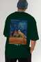 Pyramids Egypt Green Oversize Country City Back Printed Unisex T-Shirt 100% Cotton Premium - 7