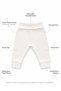 3-Piece Baby Girl Pants Set with Lycra Ribbed Elastic Waist and Cuffed Legs - 2