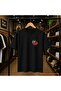 Heart El Bom Printed 100% Cotton Oversize Loose Regular Fit Crew Neck T-Shirt