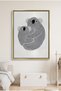 Mother and Child Koala Cuddle Kids Wall Art | Portrait Framed Canvas Print | Luxury Modern Decor for Kids Room