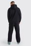 Phoenix Tracksuit Set - Black Printed Set Jogger Sweatshirt with Elastic Cuffs and Hood - 3