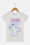 Kids Girl Lilo And Stitch Short Sleeve Top, White - 2