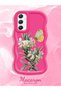 Samsung Galaxy A34 5g Compatible Case with Camera Protection Red Silicone Couple Phone Case Butterfly Pattern - 2