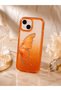 iPhone 14 Plus (6.7 Inch) Compatible Silvery Transparent Butterfly Patterned Color Gradient Processing Stone Detailed Metal Camera Protected Hard Silicone Butterfly Case - 4