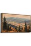 Autumn Mountain Forest With Outer Frame 50x100 cm for Living Room