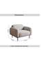 TEEK SINGLE SEATER SOFA- GREY - 7