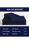 MOONCEE 6 Pcs Bed Sheet King Size Set With Duvet Cover 220x240 Microfiber Bed Sheets Bedding Set Includes 1 Fitted Sheet, 1 Quilt Cover & 4 Pillows Cases (Royal Blue, 6Pcs Duvet Cover Set- King) - 5