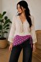 Crochet Hand Knitted Bandana Waistband-Pink - 2