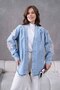 Women's Embroidered Denim Kimono - 5