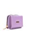 Women's Zippered Wallet with Multiple Card Slots and Coin Compartment -Lilac