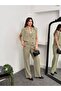 Women's Sleeveless Double-Breasted Blazer Vest Pants Set