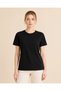 Unisex Crew Neck Black 100% Cotton T-Shirt