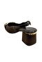 312518 Gold Buckle Square Heeled Open Back Shoes'Heel 6 cm' - 5
