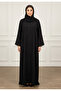 Elegant Midnight Noir Abaya-902