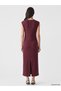 Peak New Season Burgundy Ruched Modal Blend Dress - 4