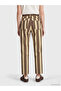 Lcw Jeans Yellow Slim Fit Striped Women's Jean Trousers - 4