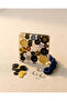 Epoxy Design Button Coaster Square - 2