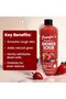 Jennifer’s Strawberry Shower Scrub 1000ML - Enriched with Natural Strawberry Extracts & Exfoliating Beads - Daily Exfoliating Wash for Men & Women - 5