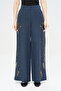Women's Intensely Stone and Bead Embroidered Palazzo Trousers