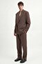 Brown Relax Fit Belted Blazer Jacket - 4