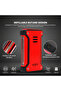 New Cigar Lighter Torch Gas Refillable Windproof Lighter Jet Flame Red - 2