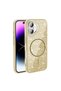 iPhone 16 Case Non-Spill Glitter Silicone Magsafe Camera Raised Brsa