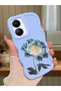 Vivo Y56 Compatible Case Camera Protector Blue Silicone Couple Phone Case Cover Floral Pattern