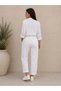Women's Original Italian Full-Ligral Elastic Waist Sequined Trousers 44-48 - 2