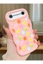 Tecno Spark Slim Compatible Case Camera Protector Pink Silicone Couple Phone Case Floral Pattern