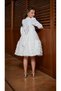 Lase Collection Three Quarter Sleeves, Pearl Detail, Lined Evening Dress for 2-16 Years Old, Birthday, Special Occasion, Graduation - 2