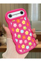 Tecno Spark Slim Compatible Case Camera Protector Red Silicone Couple Phone Case Floral Pattern