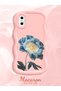iPhone XS Compatible Case Camera Protector Pink Silicone Couple Phone Case Floral Pattern - 2