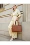 Laptop Tote Bag for Women 15.6 Inch Waterproof PU Leather Computer Bags Women Business Office Work Bag Briefcase - 8
