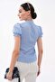 Women's Hakim Collar Ruffle Detailed Shirt - 5