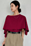 Women's Cape Detailed Trendy Blouse - 2