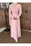 Mine Chiffon One-Shoulder Cape Women's Hijab Evening Dress - 6