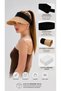 Women's Straw Visor Tennis Beach Hat with Adjustable Band - 4