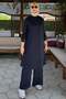 Pearl Trousers Suit Navy Blue - 3