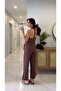 Soder Brown Vest Pants Set - 2