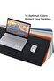 Leather Desk Pad,Wolaile 36x17 inch Large Mouse Pad,Waterproof Non-Slip Writing Desk Blotter,Computer Mat Desktop Protector for Office Home,Black - 7