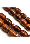 Premium Musk Afghani Akroi Rosary 33 Beads 13.5x17.5mm Rich Brown Prayer Beads Tasbih Multi-Strand Silk Tassel - 4