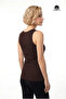 Women's Blanca Stretchy, 1X1 Thin Rib, Fit Cut, Cotton Undershirt Brown - 2