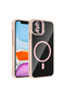 iPhone 11 Case with Camera Stand Magsafe Supported Transparent Back Face Silicone Vrdr - 3