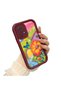Samsung Galaxy A52 5g Compatible Case Camera Protector Burgundy Silicone Couple Phone Case Butterfly Pattern - 3